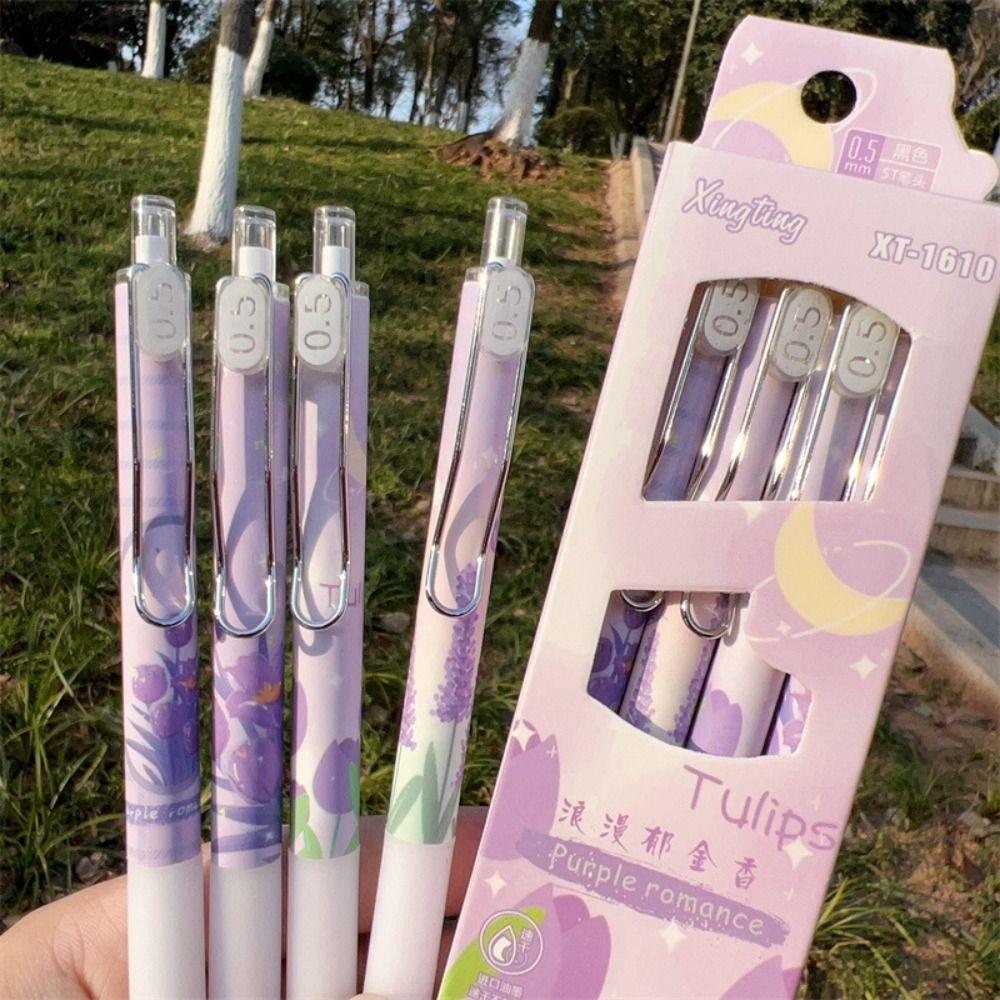 

Канцелярське приладдя з кліпом Чорне чорнило Натискний тип Тюльпани Нейтральна ручка Ручка для підпису Гелеві ручки Кулькова ручка Tulips