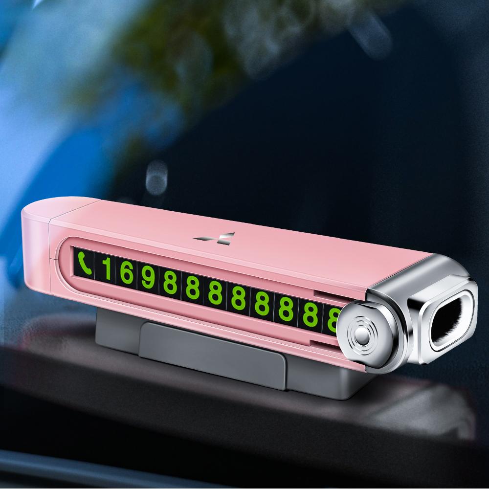 Metall Auto Temporäres Parken Telefonnummer Schild Notfall Zerbrochenes Fenster Für Mitsubishi Ralliart Lancer Outlander ASX Galant