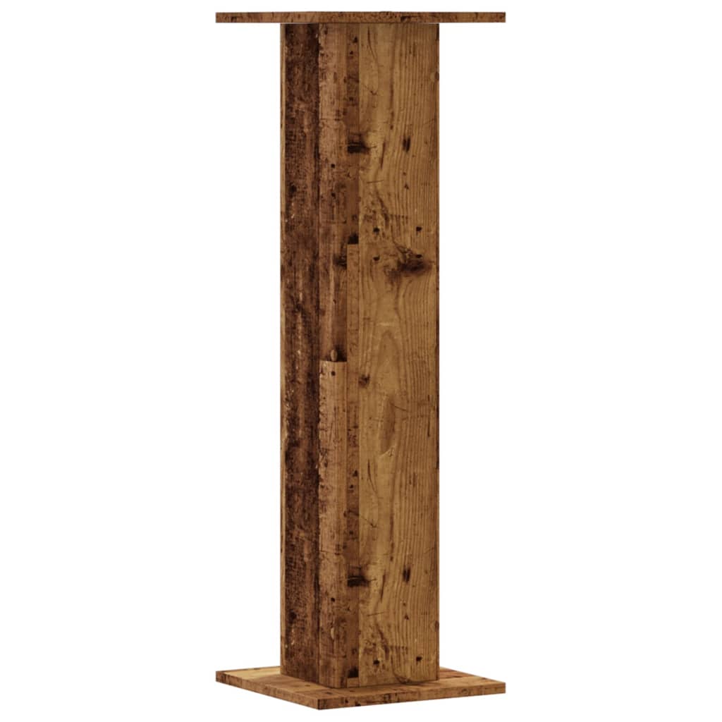 Plant Stand 2 pcs Rustic Wood Look 30 x 30 x 95 cm Engineered Wood