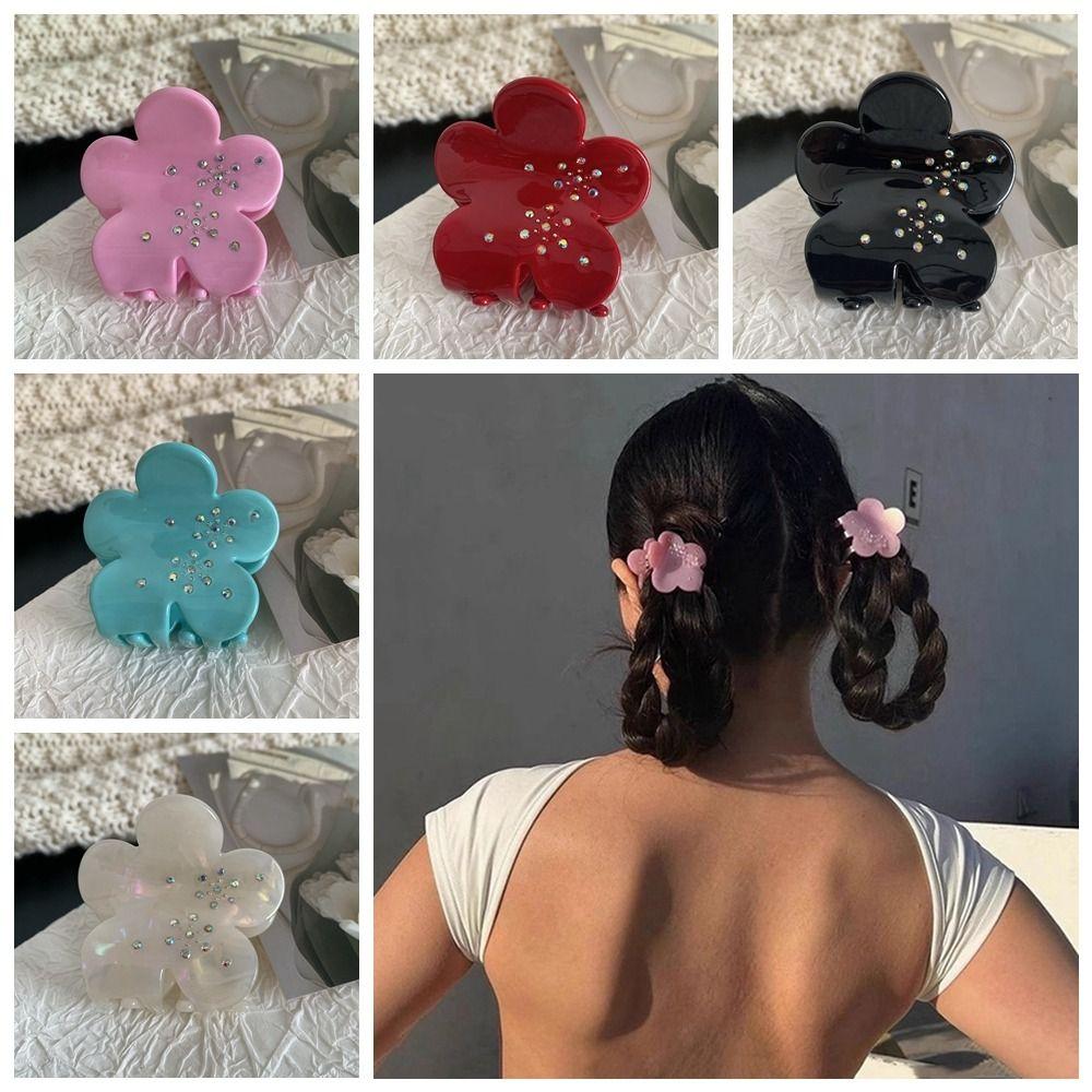 

Acetic Acid Acetate Flower Hair Claw Flower Grab Clip Fashion Hair Clip Daily