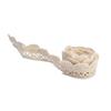 1pcs Beige & White &Black Cotton Lace Trim 2cm Width Scalloped Lace Edge  For Curtain Decoration