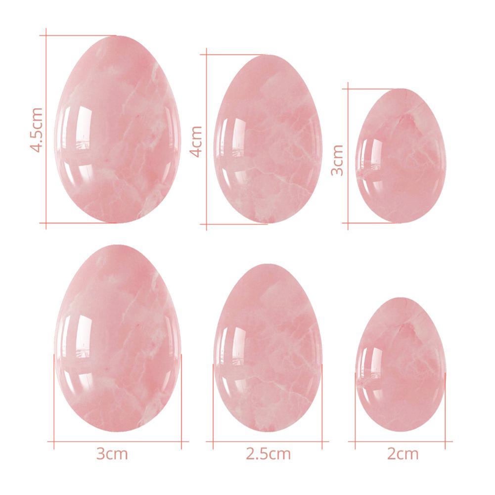 Masážní kámen Yoni Egg Kegel po porodu vrtaný oválný tvar