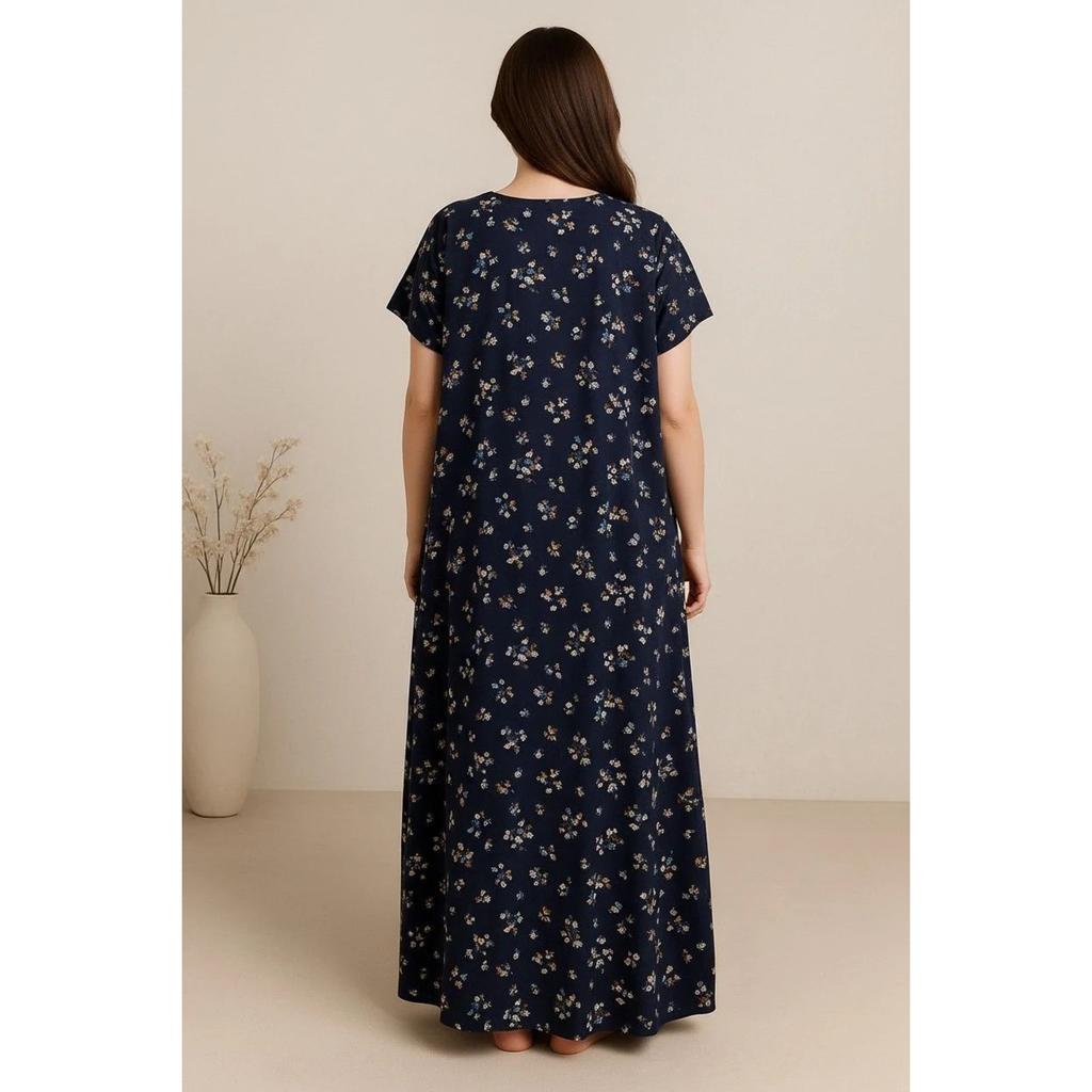 Indian Cotton Breathable Night Gown Women Designer Lightweight Maxi Nighty