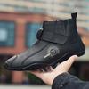 Brand Men High Top Boots Men's Leather Shoes Winter Fashion Plush Warm Outdoor Sneakers Non-Slip Zipper Driving Shoes Big Size48