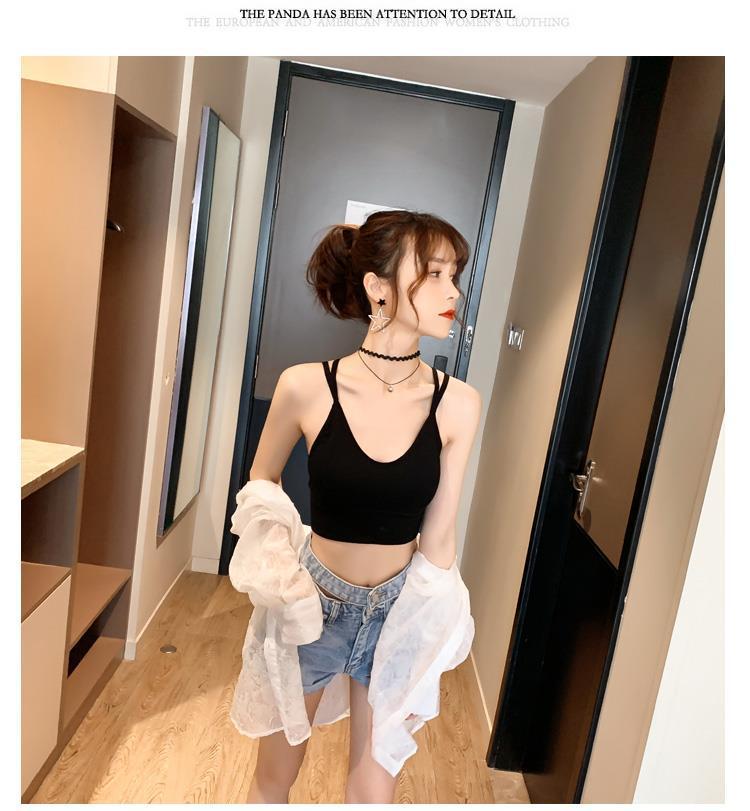 French Trendy U-Shaped Back Camisole Vest for Women - Summer Outerwear & Innerwear