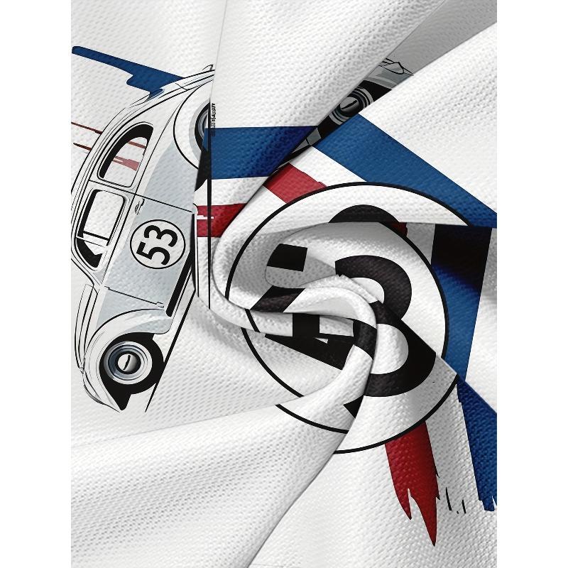 European Sizes Men'S 3D Digital Print Short-Sleeve T-Shirt, Breathable Round-Neck Top for All Seasons, Stylish And Versatile, Comfortable Fit