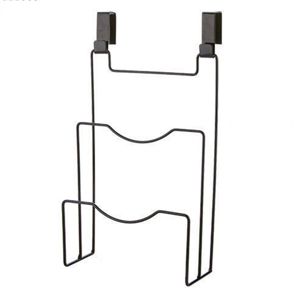 Pot Lid Rack Punch-Free Door Back Type Moisture-proof Stainless Steel Frame Shelf Wall Mounted Chopping Board Drain Rack