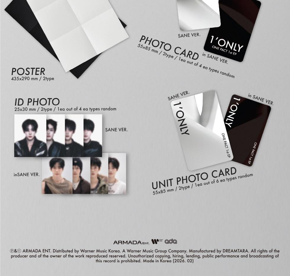 ONE PACT [1'ONLY] 1st EP Album