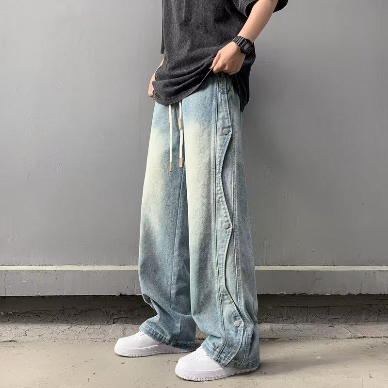 Men's Hong Kong Style Plaid Shirt Autumn Set - High-End Teen Cool & Handsome Outfit