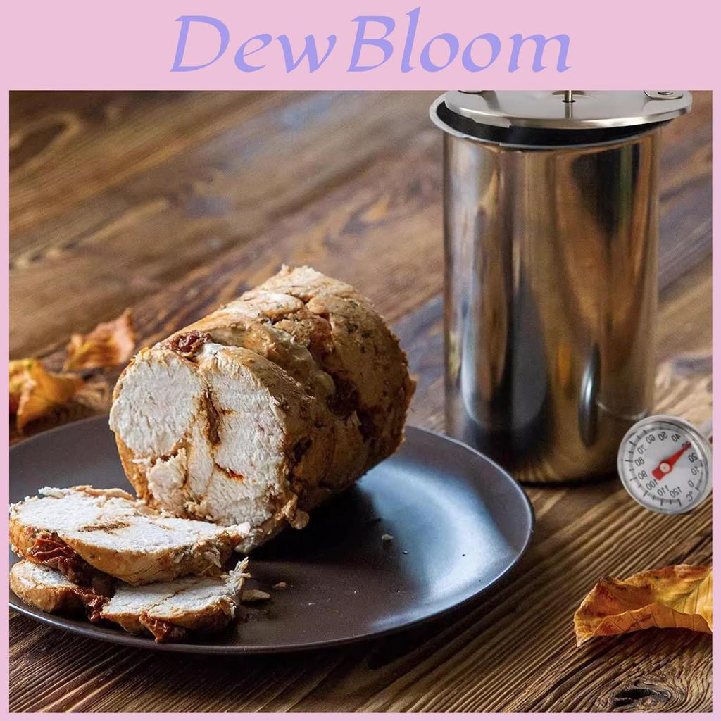 Modern Stainless Steel Meat Steamer Pot With Builtin Thermometer For Commercial Use