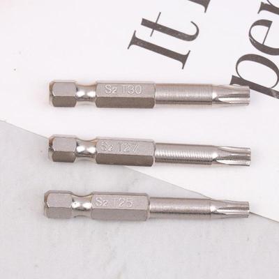 7 Pcs S2 Magnetic Star Screw Driver 5 Point Screwdriver Bits 50Mm 1/4" Hex Shank T10 T15 T20 T25 T27 T30 T4040