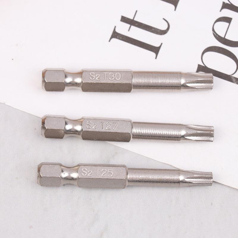 

7 Pcs S2 Magnetic Star Screw Driver 5 Point Screwdriver Bits 50Mm 1/4 Hex Shank T10 T15 T20 T25 T27 T30 T4040 ONE SIZE