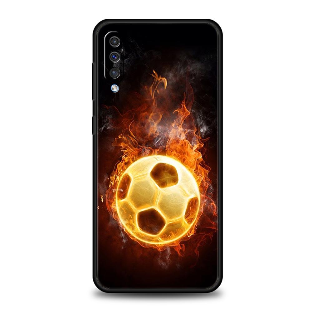 Football Passion Soccer Ball Phone Case For Samsung A54 A52 A24 A14 A50 A70 A40 A20S A20E A02S A12 A22 A34 A42 A32 5G A04s Cover