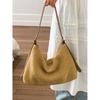 IELGY Ladies Straw Tote Bag - Large Capacity One Shoulder, Perfect for Beach Outings