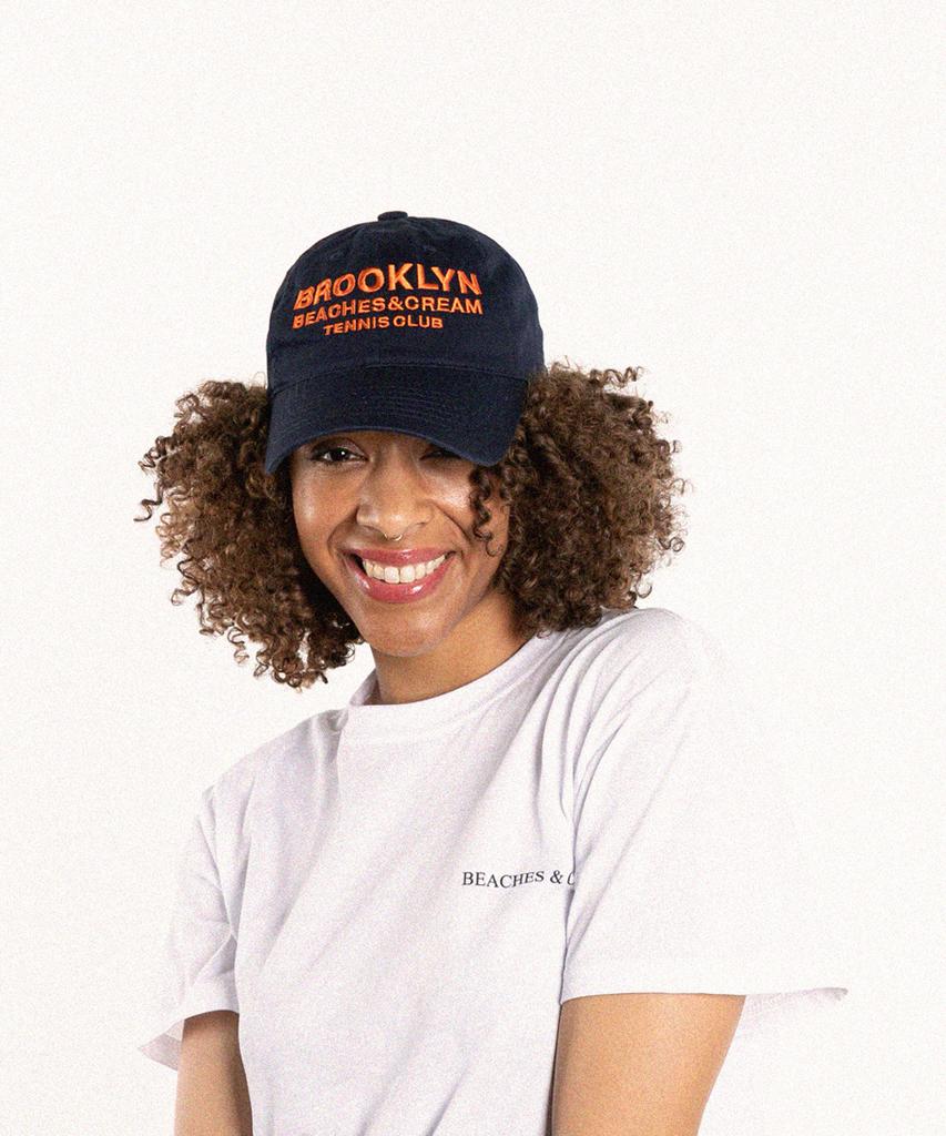 Bichiseuaenkeulim Brooklyn Tennis Club Ball Cap-Navy