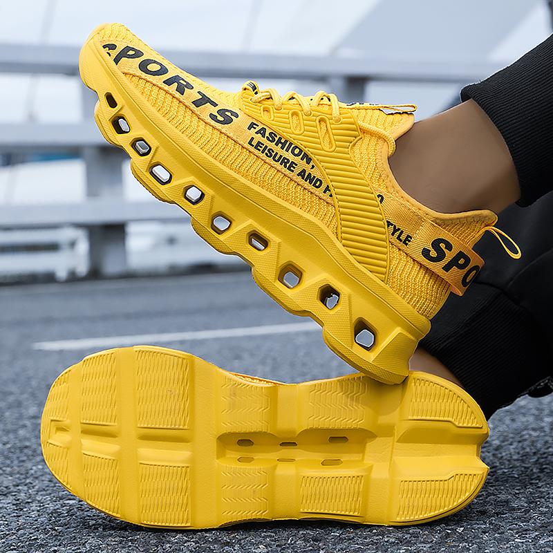 Men's Flying Woven Lightweight Breathable Comfortable Sneakers Men's Fashion Sneakers, Large Size Men's Shoes