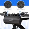 Bike Handlebar Bag Waterproof - Bicycle Handlebar Roll Bag with Large Reflective Area, Bike Front Pouch with Waterproof Zipper