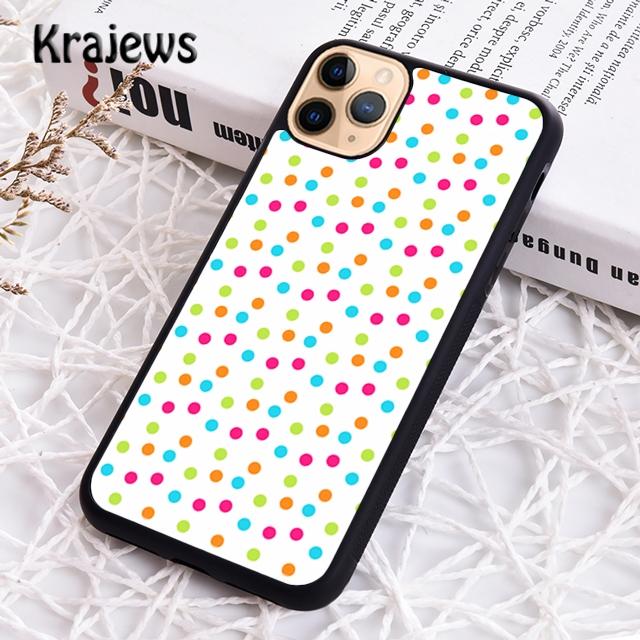 Krajews Polka dots Colorful Phone Case Cover For iPhone 17 Air 16 15 14 plus 11 12 13 pro max coque Shell Fundas