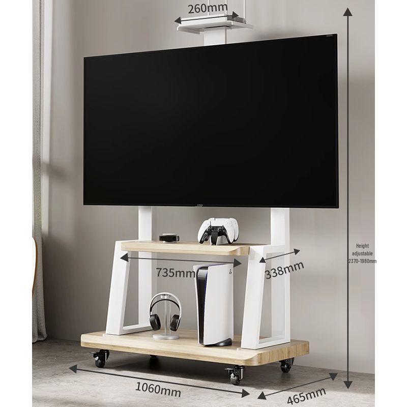 Floor-Standing TV Stand with Wheels for 55-120 Inch Screens