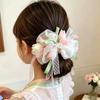 Women's Lightweight Tulip Lace Hair Scrunchies Soft Non Slip Elastic Hair Bands for Office Work Dating Women Hair Styling Decor