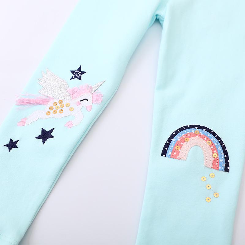 Girls' Slim-Fit Leggings for Ages 2-7 - European and American Style
