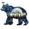 Jigsaw Puzzle Mysterious Animal Puzzles Dog Puzzles Present Designed for Adult Children Instructive Fabulous Present Interactive Games Wooden
