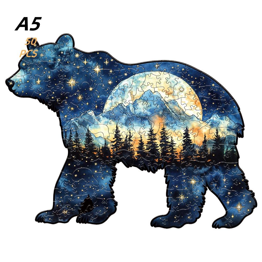 Jigsaw Puzzle Mysterious Animal Puzzles Dog Puzzles Present Designed for Adult Children Instructive Fabulous Present Interactive Games Wooden