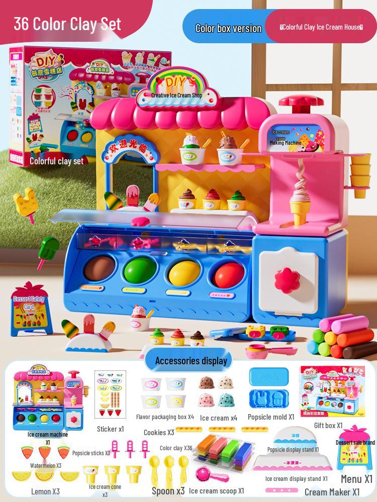 Princess Ice Cream Pretend Play Set for Girls Ages 3-6: Birthday Gift for Little Influencers