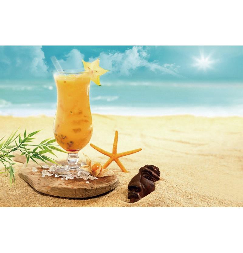Decorazione Sfondo Spiaggia Tropicale Conchiglia Stella Marina Vacanza Estiva Per Festa in Piscina Sfondi Per Fotografie