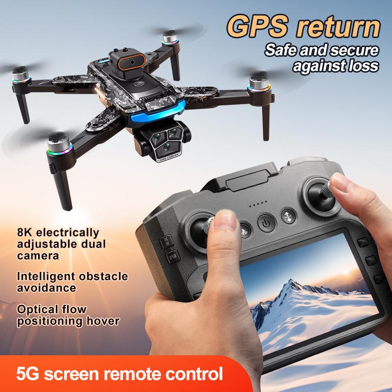 Cross-border A14 Drone: 4.5-Inch Brushless, Screen Controlled, Obstacle Avoidance, Optical Flow, HD Aerial Photography, Remote Controlled.