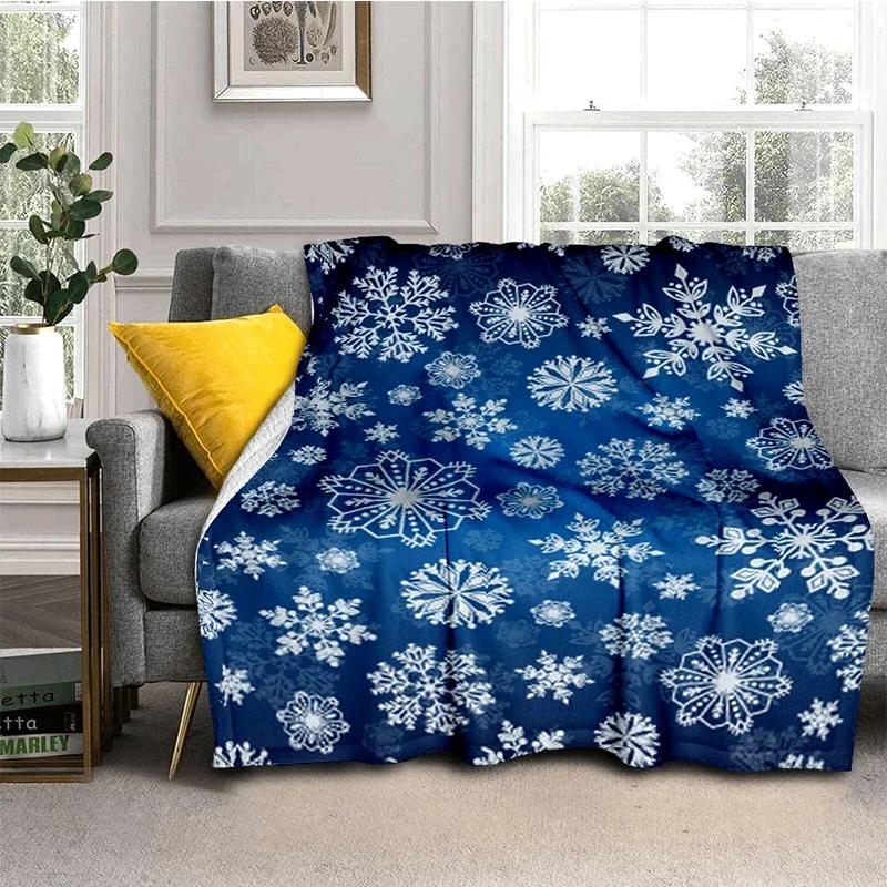 Christmas Printed Flannel Throw Blankets, Soft, Warm, Living Room, Bedroom, Bed, Sofa, Couch Gifts, Dropshipping
