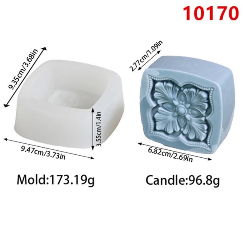 Retro Designs Silicone Soap Mould for Handmade Craft with Artistic Pattern Easy Releases and Dishwasher Safe