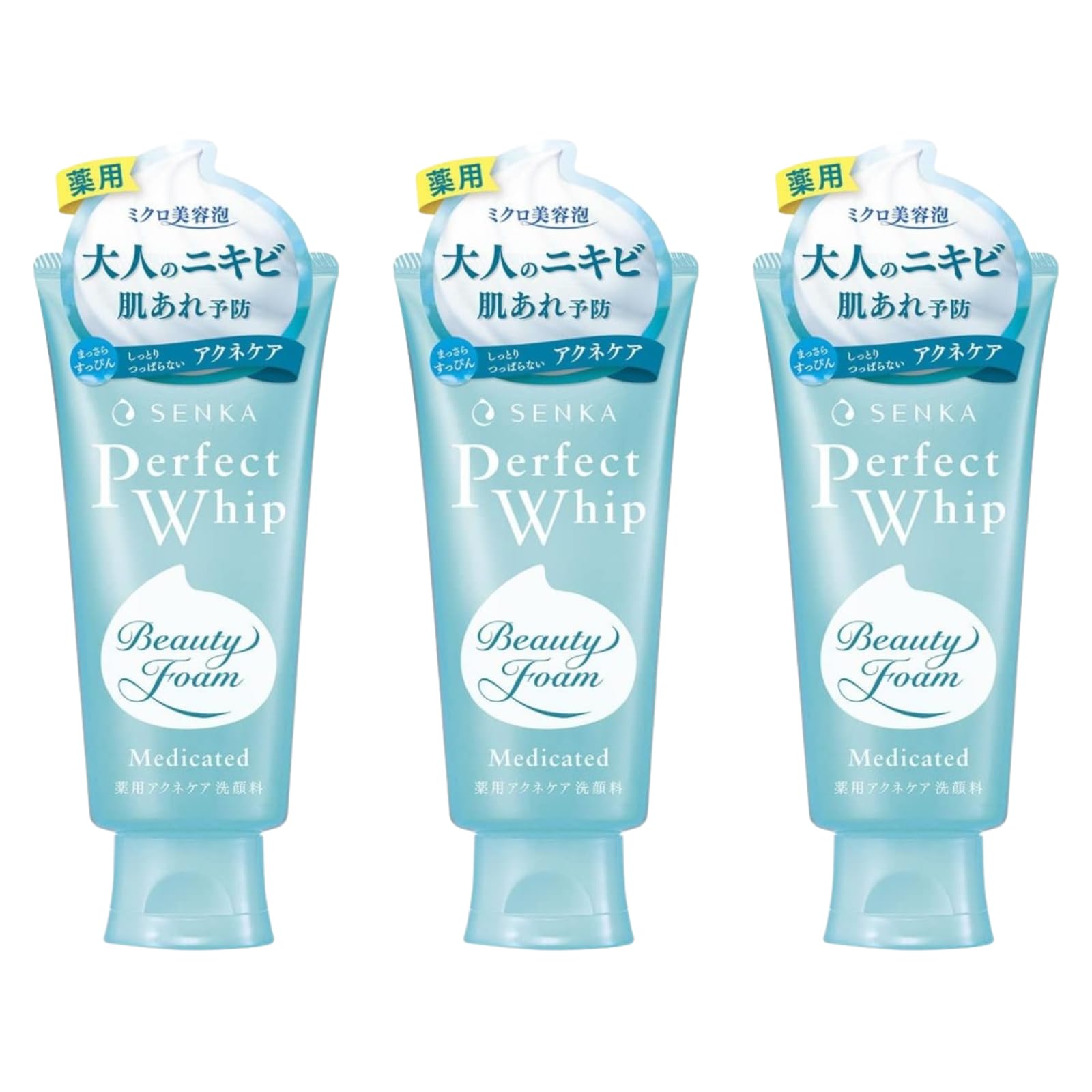 

Набор из 3 средств для умывания Senka Perfect Whip Acne Care 120г [Оптовая покупка]