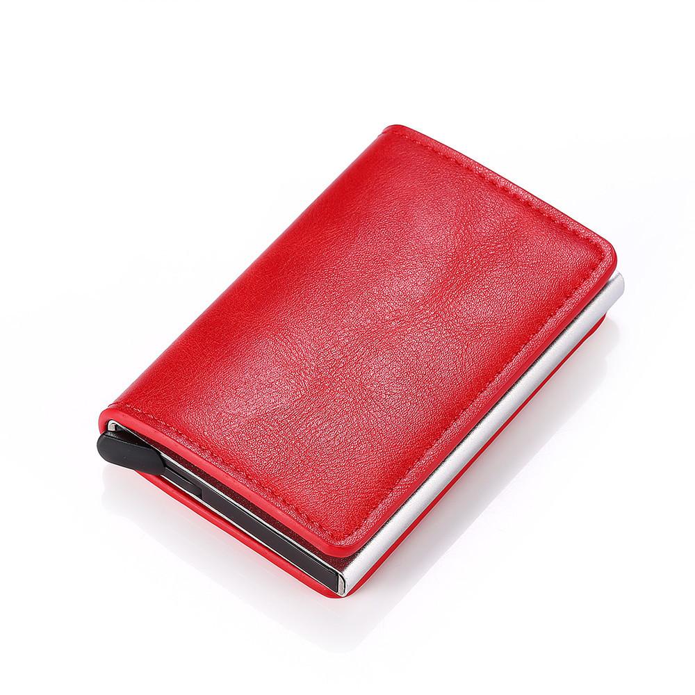 Luxury Brand Design Slim Smart Wallet for Men and Women Anti-theft Credit Card Holder Purse