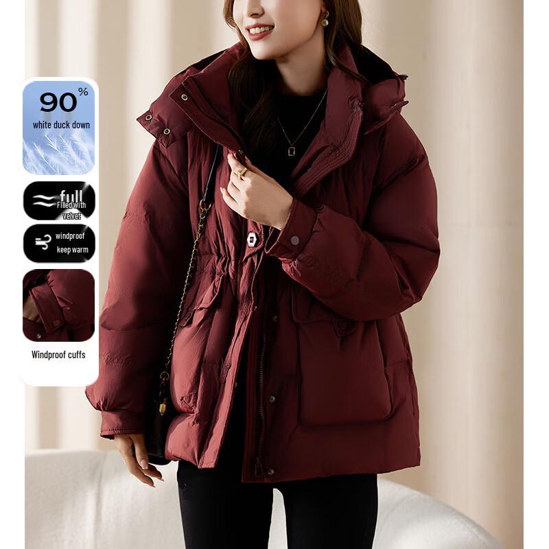 

JIANHU Women s 90% White Duck Down Winter Puffer Jacket 3XL