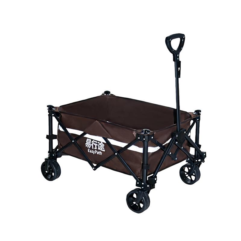 Foldable Children's Camping Cart with Reflective Strips