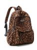 Zaino retrò con stampa leopardata zaino grande capacità moda tendenza strada coreana zaino versatile zaino per studente di scuola media