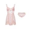 Women's Lace Sheer Mesh Padded Sleep Dress Costume Lingerie Set