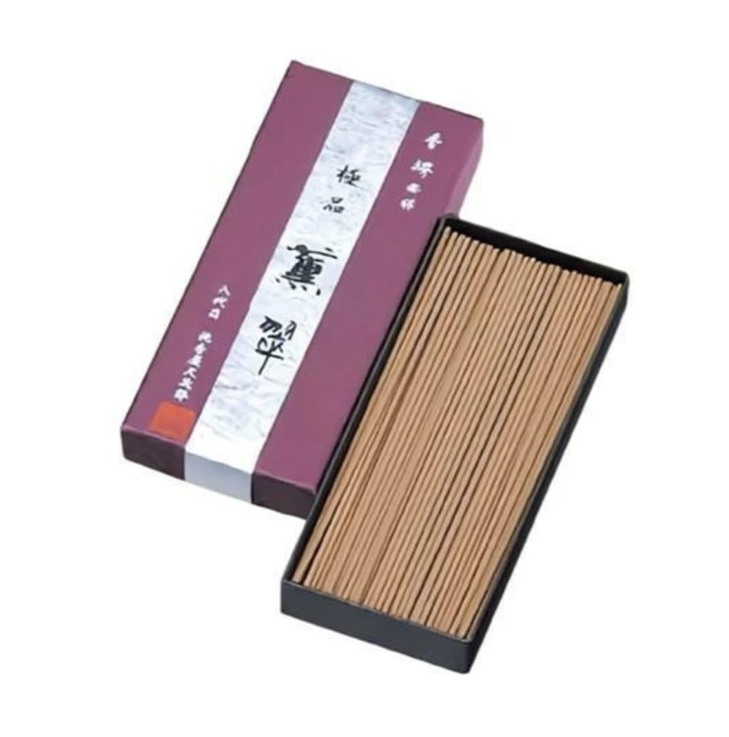 Okuno Seimeido Kyokuhin Kunsui Small Rose Incense Smoky Agarwood Offering for Buddhist Services