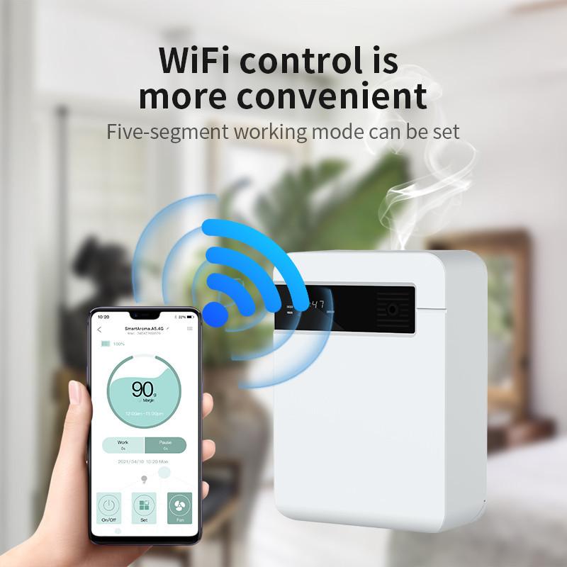 DC12V 200ML Nano Atomization Fragrance Machine 154*70*214mm Intelligence Aromatherapy Essential Oil Diffuser Household Wall Mounted Air Humidifier