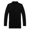 Men's Fashion Casual Long Knitted Cardigan Sweater with Pockets - 2022 Spring/Autumn Collection