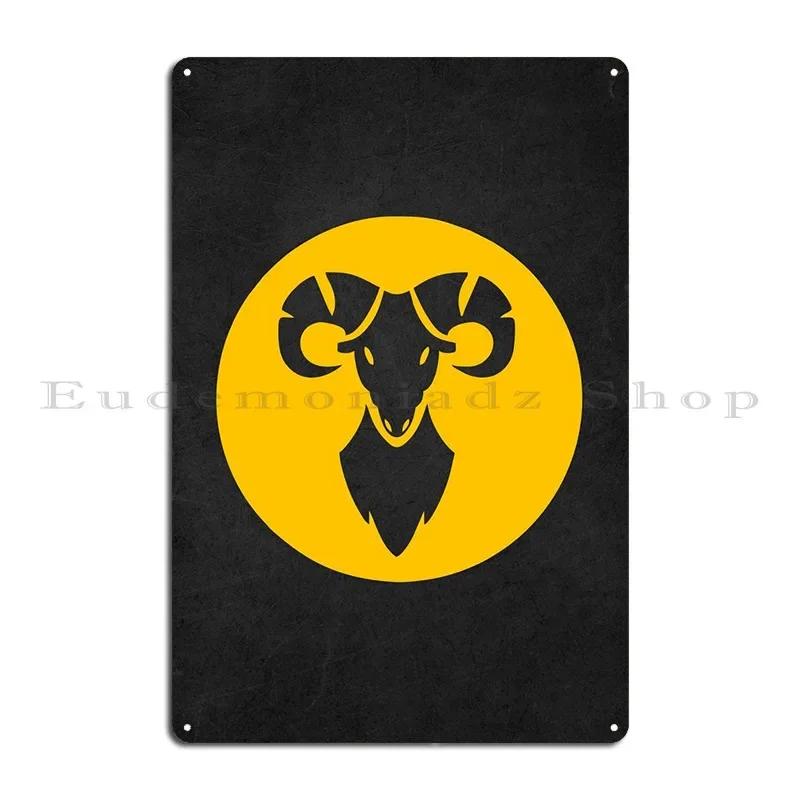 Aries Iconic Sign Metal Sign Pub Retro Personalized Bar Garage Tin Sign Poster