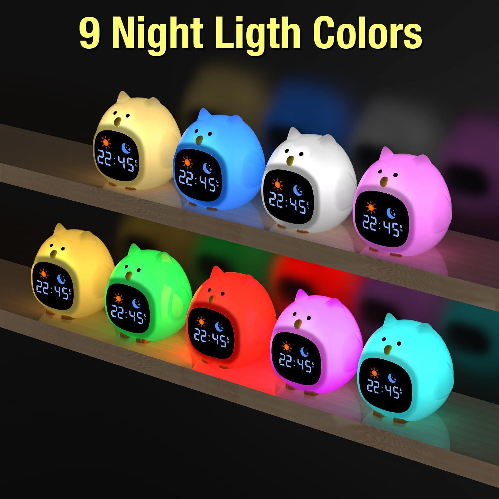 

Умный будильник 2025 года, световой индикатор дыхания, животное, силиконовый, сенсорный ночник