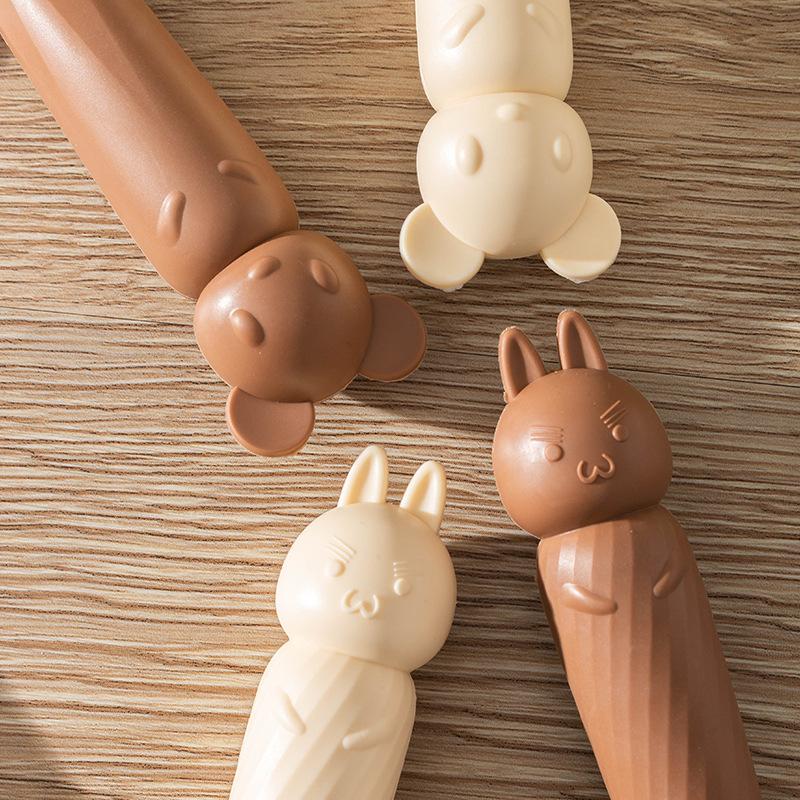 Drăguț Kawaii Cartoon Bear Rabbit Hair Long Brush Pieptene Prințesă de uz casnic Descurcarea perie de păr Instrumente de îngrijire pentru fete femei Baby