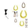 Stylish Pet Gold Chain Necklace With Funky Dog Dreadlock Wig Perfect For Halloween And Christmas Celebrations
