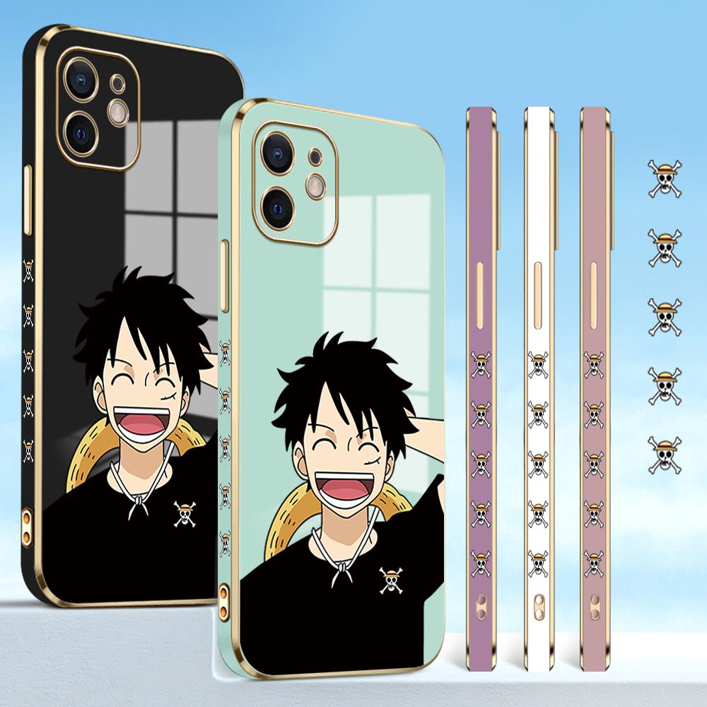 Fargerike utskriftsmønstre Firkantet kantmønster Belagt telefonskall Luxury Plating Mykt telefondeksel for Huawei Honor Xiaomi Redmi