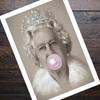 Bubblegum Queen Retro Poster Canvas Painting Print Cuadros Art Decoration Mural For Modern Home Living Room Wall Decor No Fram