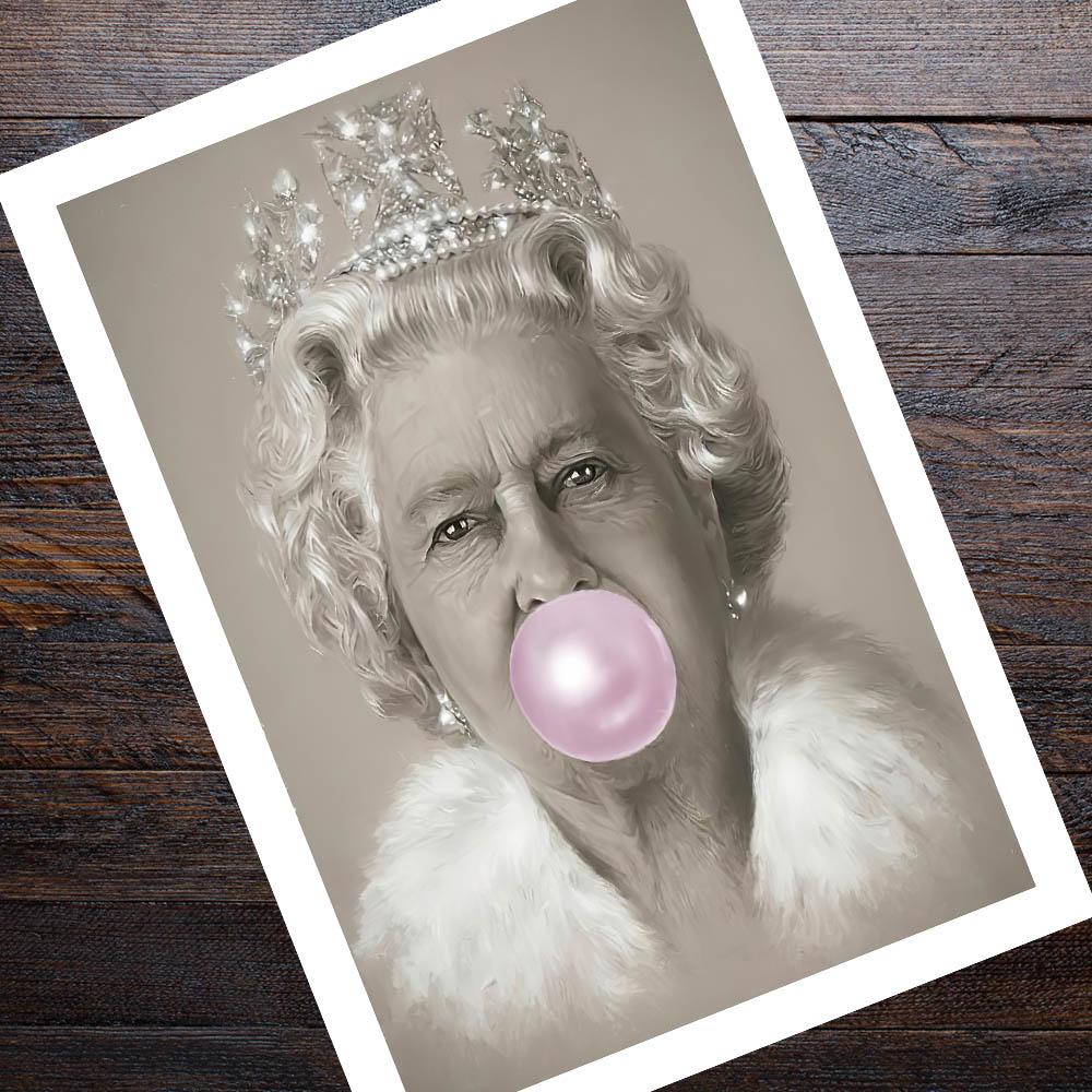 Bubblegum Queen Retro Poster Canvas Painting Print Cuadros Art Decoration Mural For Modern Home Living Room Wall Decor No Fram