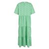 Modisches, lockeres und schönes Kleid mit Rundhalsausschnitt und Blumenmuster für Damen