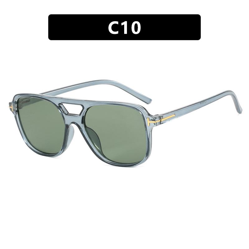 T-Shaped Double Beam Double Beam Marine Sunglasses Driving Shading Sunglasses Fashion Box Sunglasses Women